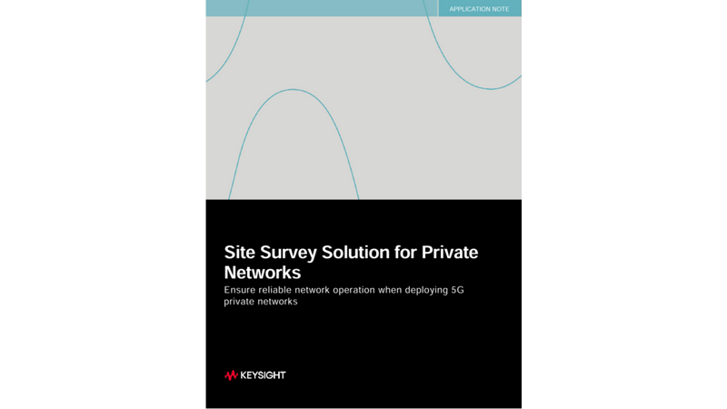 Site Survey Solution for Private Networks